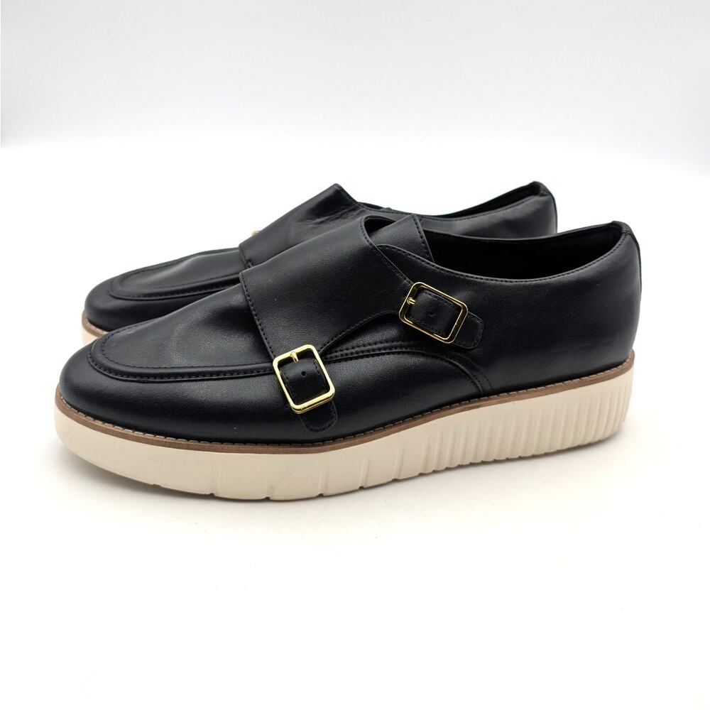 Cole Haan Grand City Platform Monk Sneaker Black/Ivory Size US11B EU41.5